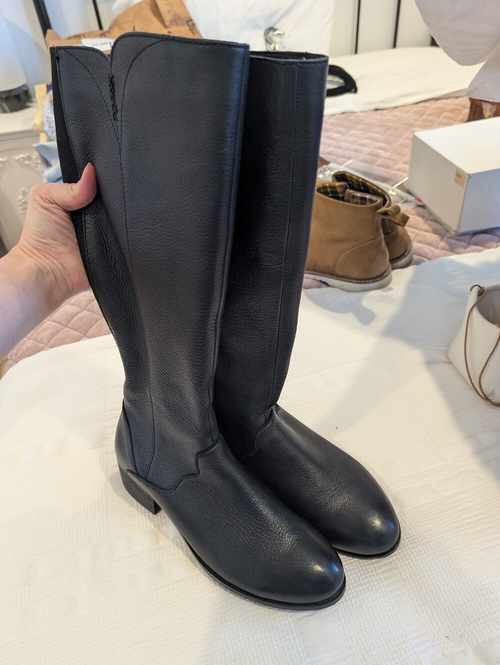 ✨MOVING SALE THIS WEEK ONLY✨ Salvia Gilly Tall Black Leather Riding Boots